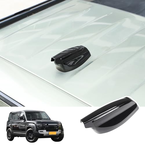 Bekantogy Car Shark Fin Antenna Cover Compatible with Land Rover Defender 90 110 130 2020-2024 Roof Antenna Cover ABS Shark Fin Aerial Antenna Decorative Cover (Black) - Image 1