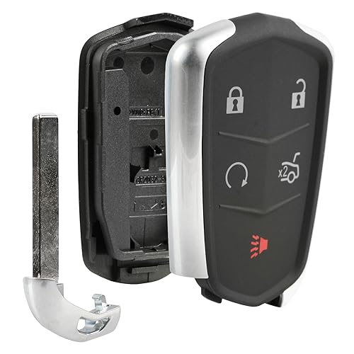 USARemote Key Fob Keyless Entry Smart Remote Shell Case & Pad fits Cadillac ATS, CT6, CTS, SRX, XT5, XTS - Image 1