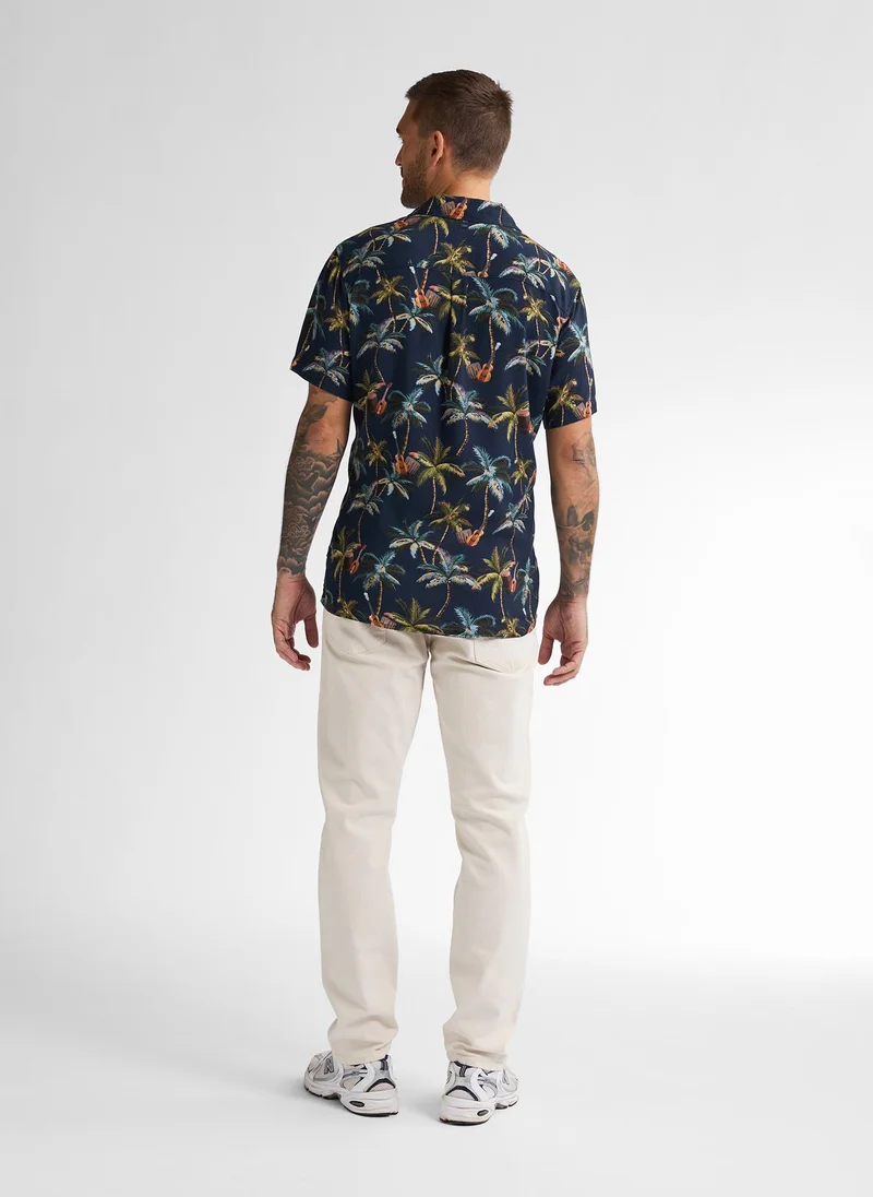 Petrol Industries Men Shirt Short Sleeve AOP