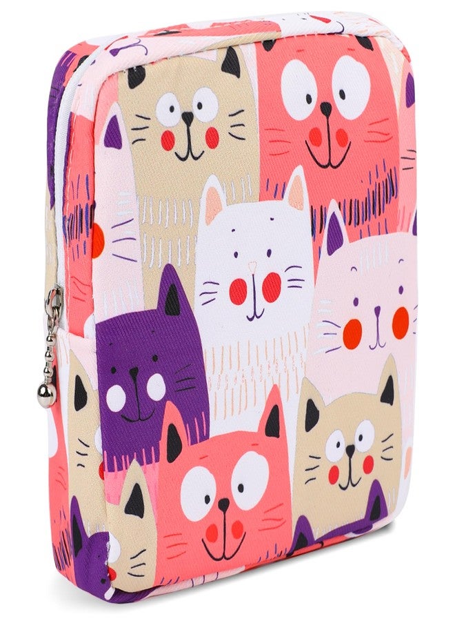 Fyntave Sanitary Napkin Storage Bag, Period Bags for Teen Girls for School Tampon Bag Sanitary Napkin Disposal Bags Period Pouches for Teen Girls (Cat - Image 1