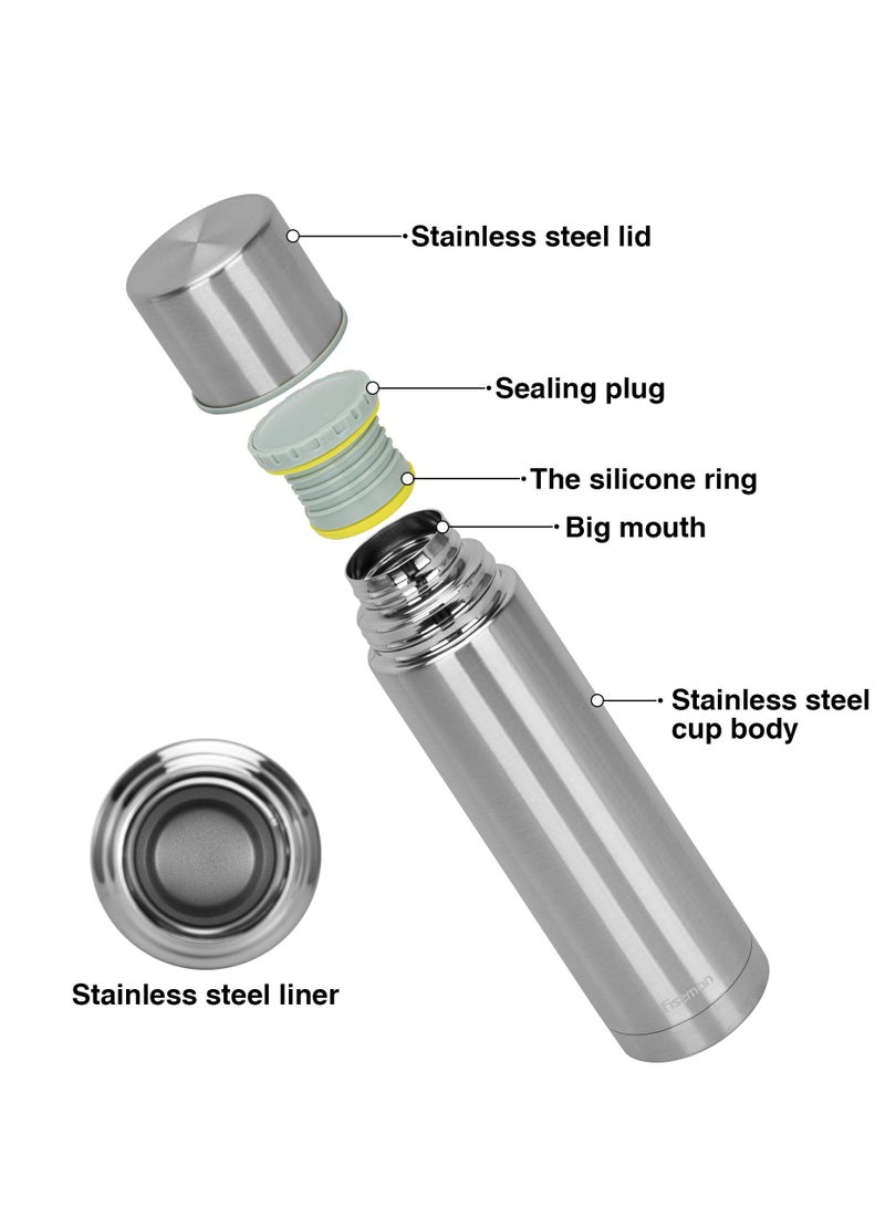 Fissman زجاجة فراغ مزدوجة 1000 مل من الفولاذ المقاوم للصدأ - Image 5