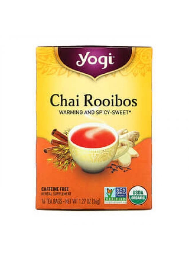 Yogi Tea Yogi Tea, Chai Rooibos, Caffeine Free, 16 Tea Bags, 1.27 oz (36 g)  - Image 3