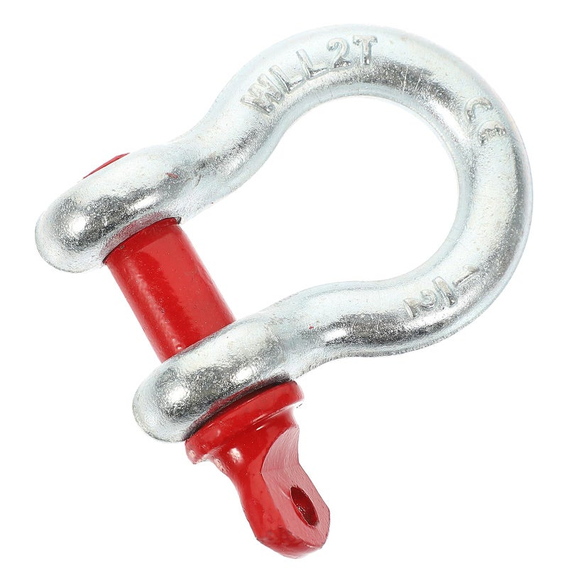 Galvanized Steel 1 2 Inch Screw Pin Anchor Shackle 2 Ton Heavy Duty Lifting Tool - Image 2
