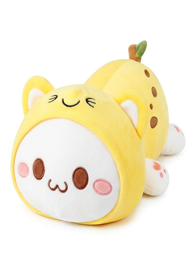 Onsoyours Cute Kitten Banana Cat Plush Toy Stuffed Animal Kitty Soft Banana Plushie Pillow for Kids (Banana Cat, 12") - Image 1