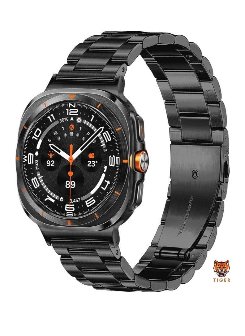 TIGER Magnetic Stainless Steel Strap for Samsung Galaxy Watch Ultra 47mm – Sleek and Adjustable Band for Men and Women - Image 1