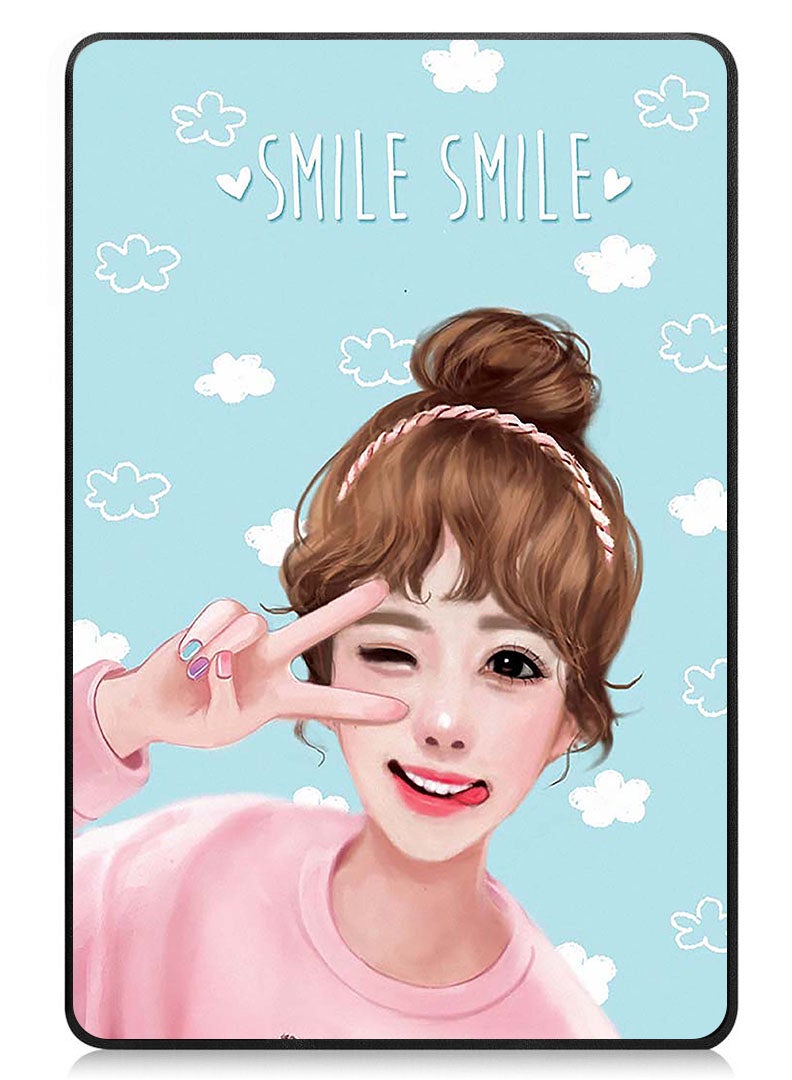 Theodor Protective Flip Case For Lenovo Tab M9 (2023) With Trifold Stand Auto Wake Sleep Shockproof Cover Smile Smile - Image 1