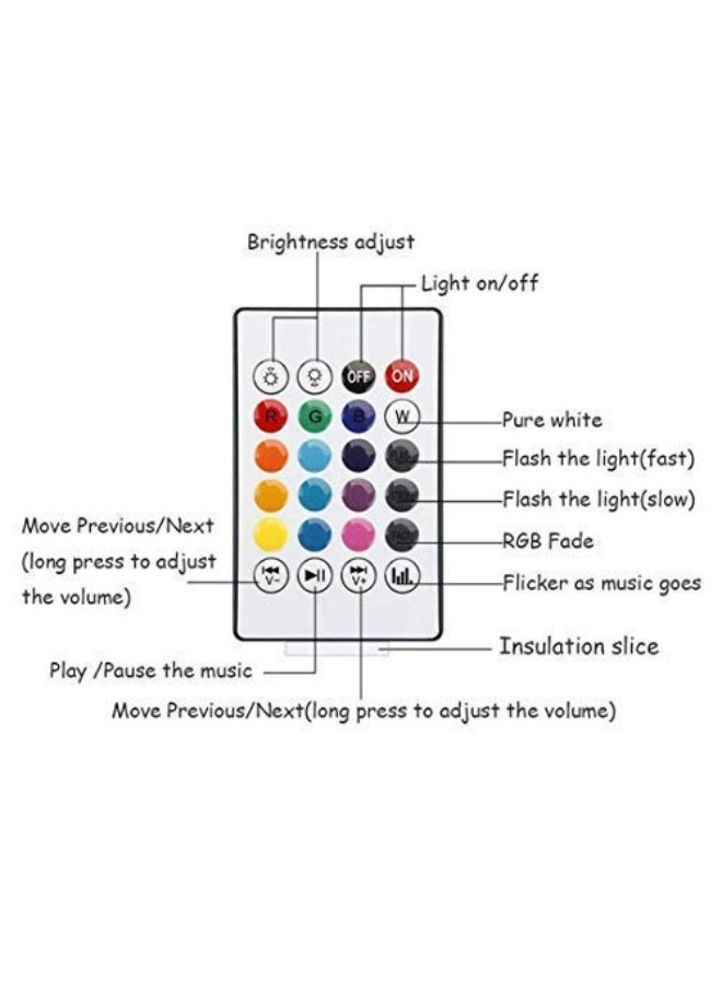 لمبة LED ذكية بسماعة بلوتوث لاسلكية مع تغيير ألوان RGB، ديكور منزلي وإضاءة ديسكو مع ريموت - Image 2