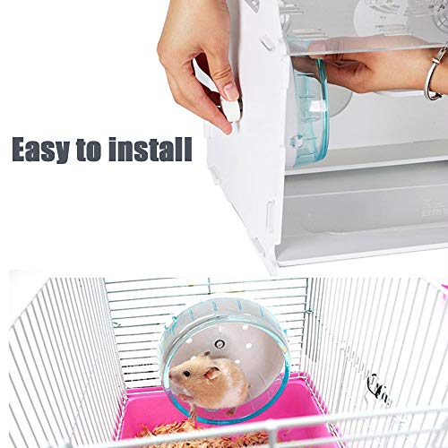 ZOOPOLR 4.7 Inches Small Silent Spinner Exercise Running Wheel for Small Hamsters, Gerbils, or Mice (Pink Running Wheel) - Image 4
