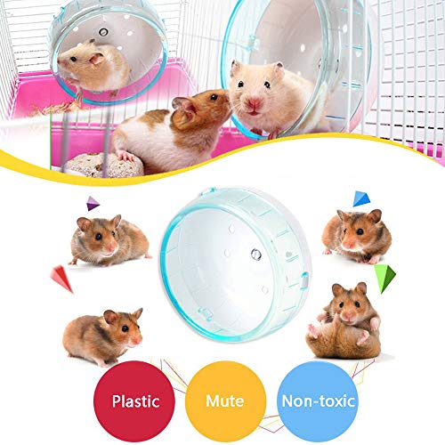ZOOPOLR 4.7 Inches Small Silent Spinner Exercise Running Wheel for Small Hamsters, Gerbils, or Mice (Pink Running Wheel) - Image 5