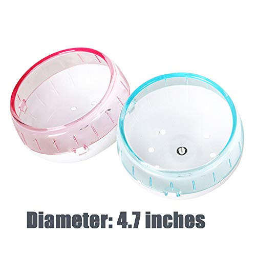 ZOOPOLR 4.7 Inches Small Silent Spinner Exercise Running Wheel for Small Hamsters, Gerbils, or Mice (Pink Running Wheel) - Image 3
