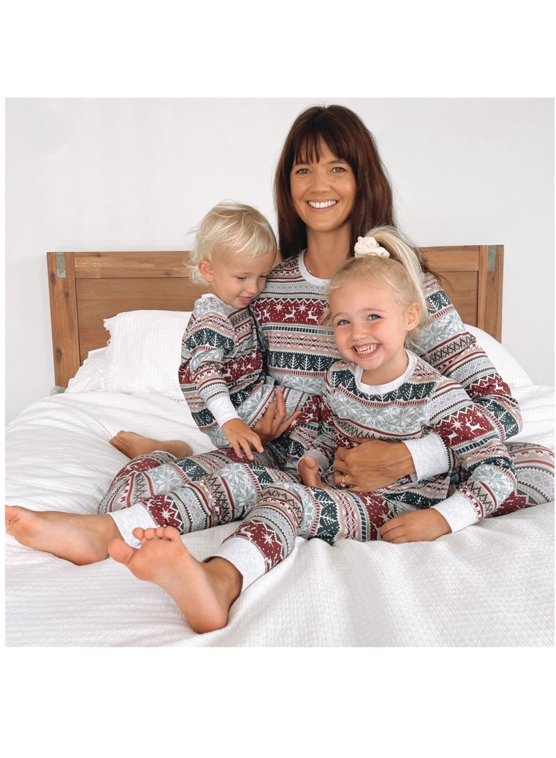 GGEROU Kids Family Matching Pajamas Matching Outfits Soft Long Sleeve Festive Pajama Sets for Women Men Couples and Kids Family Set (Child) - Image 4