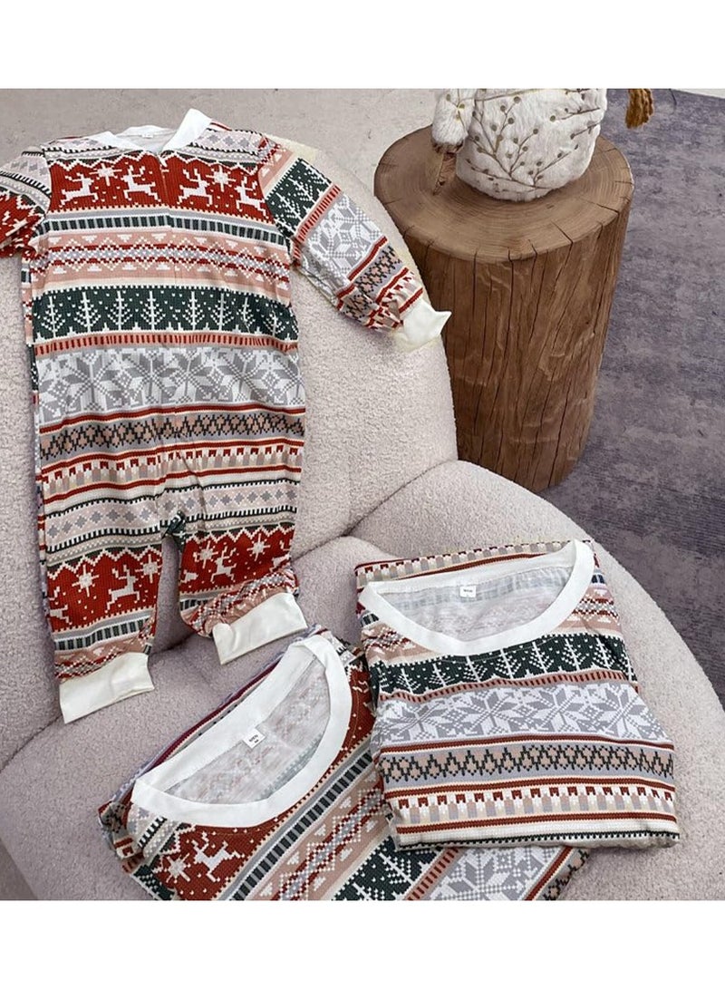 GGEROU Kids Family Matching Pajamas Matching Outfits Soft Long Sleeve Festive Pajama Sets for Women Men Couples and Kids Family Set (Child) - Image 5
