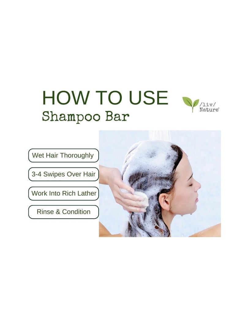 /liv/ Nature Fragrance Free Shampoo Bar | Clean Non Toxic Shampoos | Hypoallergenic | Gentle, Safe for Sensitive Skin, Psoriasis | Unscented | USA 1-pk  - Image 2