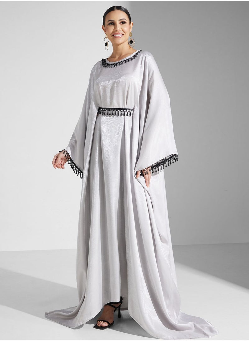 hayas closet - Tassel Detailed Jalabiya - Image 1