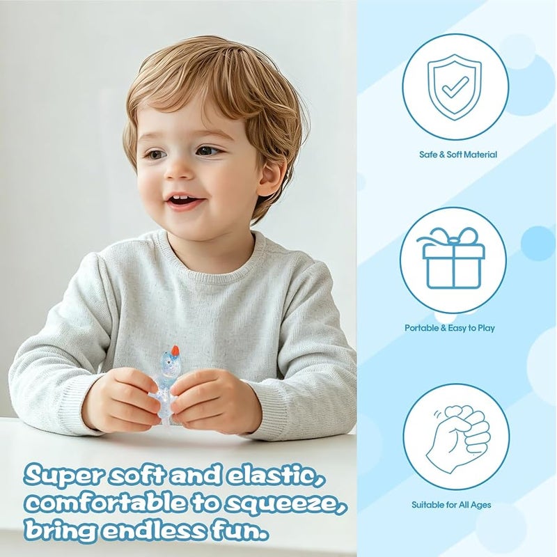 QITAI Duck Squishy Toy Blue Malt-Sugar Style Slow Rebound Stretchy Squeeze Sensory Stress Relief Toy for Kids Ages 3 and Adults Perfect for Everyday Play Home Office Use - Image 3