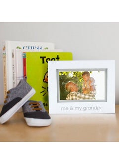 pearhead Me And My Grandpa Sentiment Baby Picture Frame Baby Keepsake Photo Frame Genderneutral Baby Nursery Décor Grandparents Gift White  - Image 3