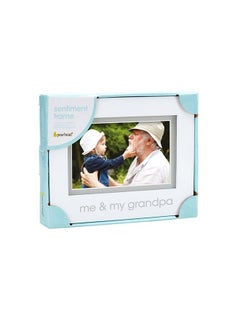 pearhead Me And My Grandpa Sentiment Baby Picture Frame Baby Keepsake Photo Frame Genderneutral Baby Nursery Décor Grandparents Gift White  - Image 5