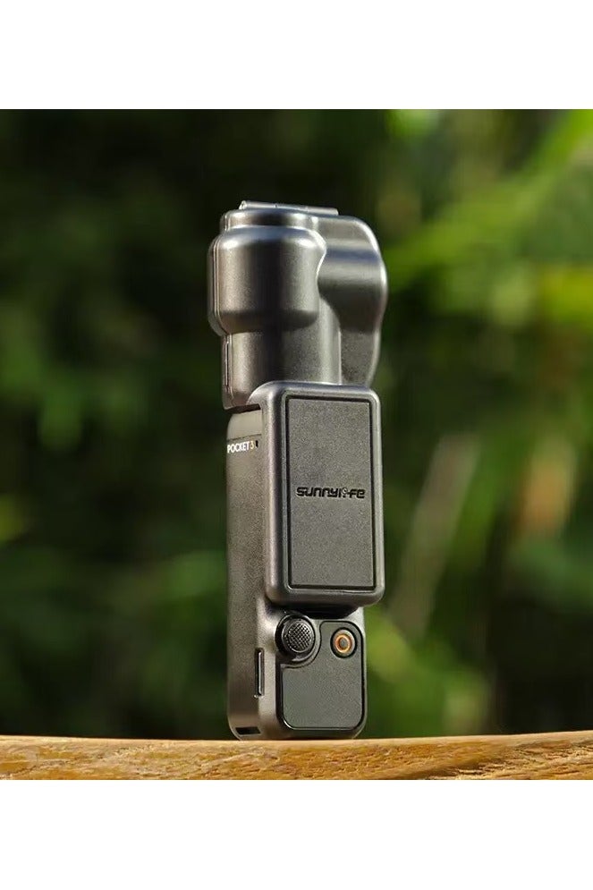 سني لايف حافظة OSMO Pocket 3 من DJI، غطاء حماية، غطاء شاشة زجاجي مقوى، غطاء حماية العدسة (لون وردي) - Image 2