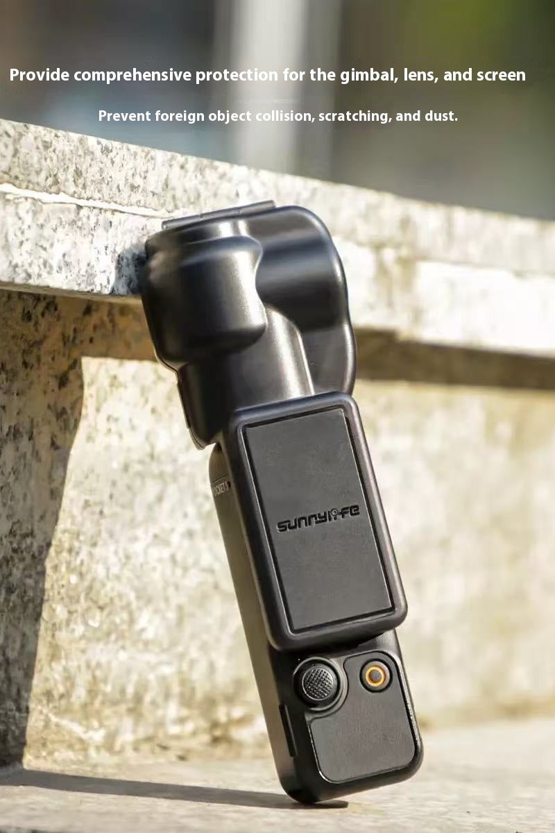 سني لايف حافظة OSMO Pocket 3 من DJI، غطاء حماية، غطاء شاشة زجاجي مقوى، غطاء حماية العدسة (لون وردي) - Image 3