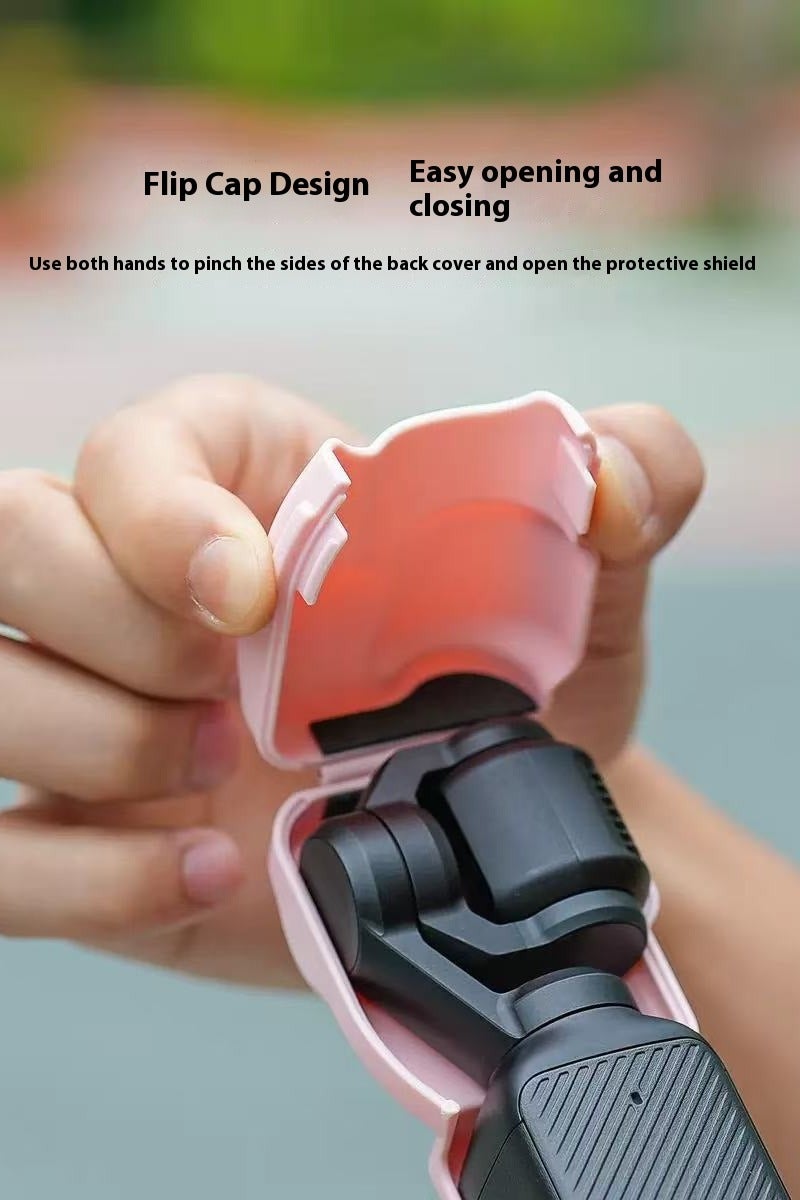 سني لايف حافظة OSMO Pocket 3 من DJI، غطاء حماية، غطاء شاشة زجاجي مقوى، غطاء حماية العدسة (لون وردي) - Image 4