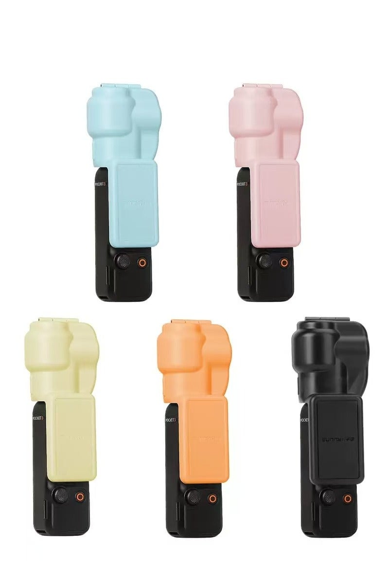 سني لايف حافظة OSMO Pocket 3 من DJI، غطاء حماية، غطاء شاشة زجاجي مقوى، غطاء حماية العدسة (لون وردي) - Image 5