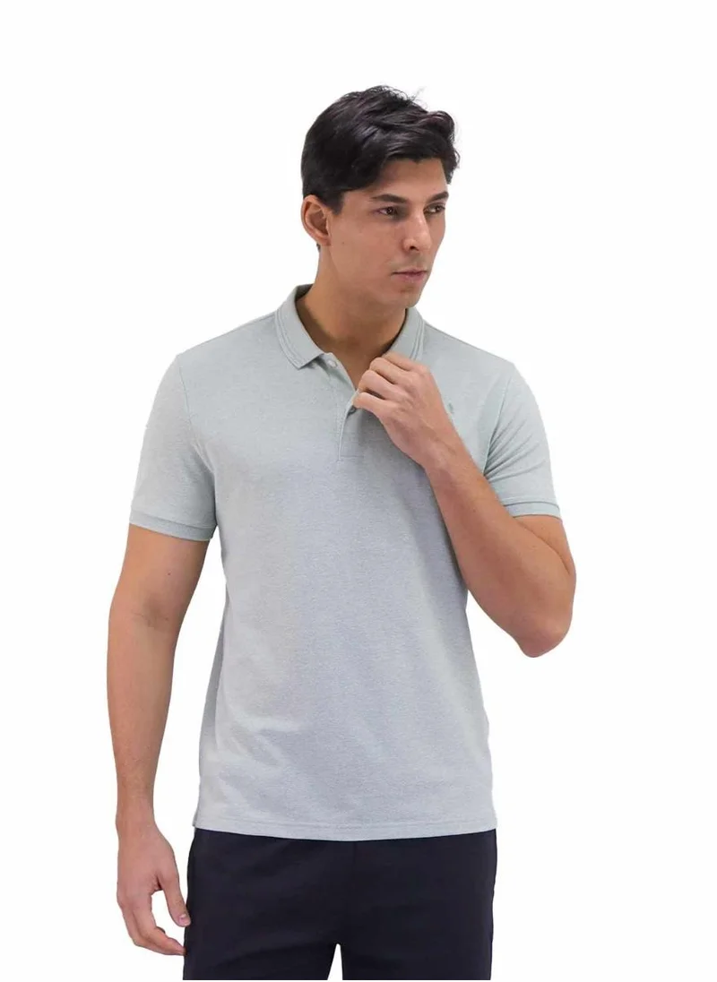 جيوردانو Men's Embroidery Lion Polo - Green