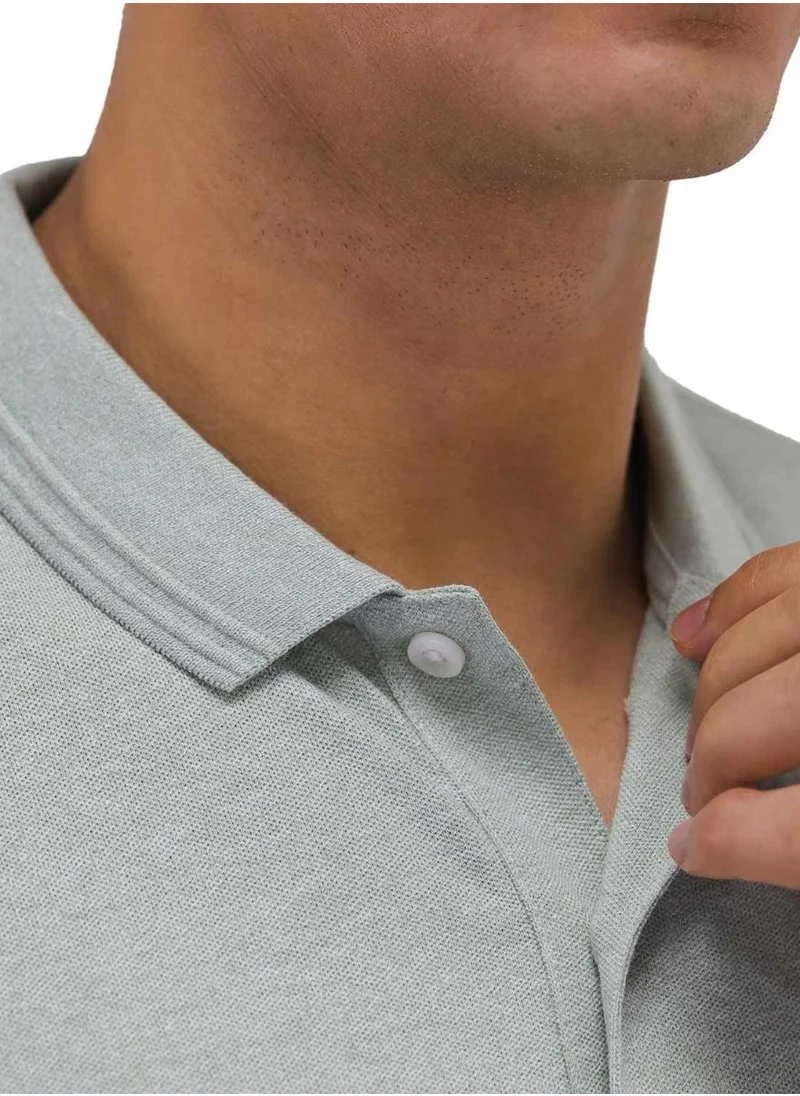 جيوردانو Men's Embroidery Lion Polo - Green