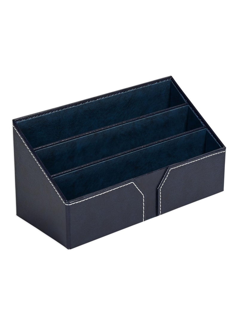 FIS طقم مكتب تنفيذي من FIS مكون من 9 قطع مصنوع من الجلد الملتصق باللون الأزرق - FSDSEXB221BL - Image 5