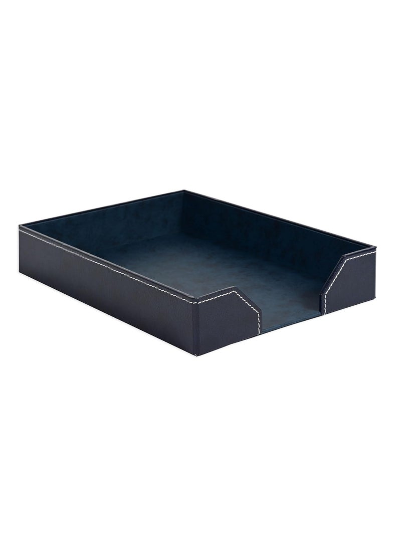 FIS طقم مكتب تنفيذي من FIS مكون من 9 قطع مصنوع من الجلد الملتصق باللون الأزرق - FSDSEXB221BL - Image 3