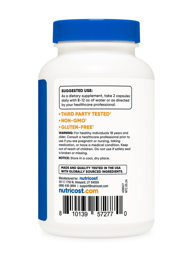 Nutricost - D-Mannose, 1000 MG Per serving | 120 Capsules | 60 SERVINGS - Image 1