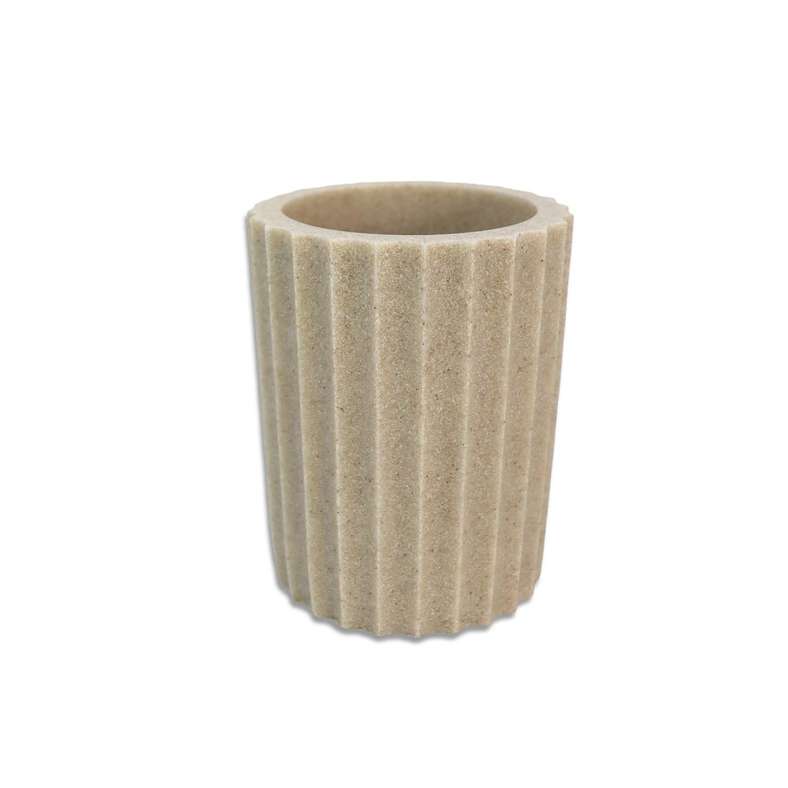 Pan Home Florence Polyresin Tumbler 8x8x10.5cm - Beige - 211HEL9900831 - Image 3
