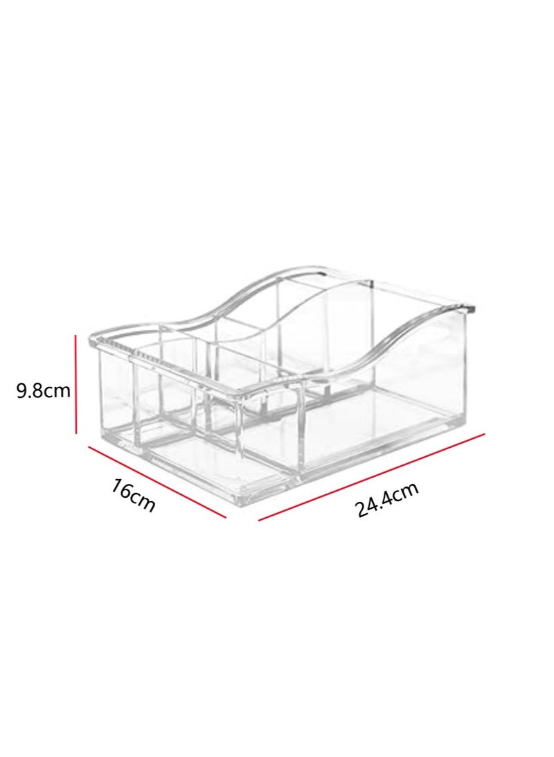 Generic Cosmetic organizer ,  Acrylic Makeup Organizer, , Large Makeup Holder Organizer for Bathroom, Vanity, Dressing Table - Image 4
