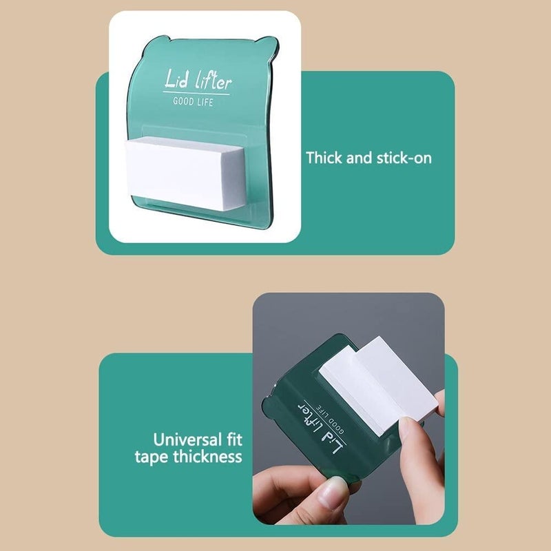 Techhark ® Toilet Seat Lifter Self-Adhesive Toilet Seat Holder With Double Tape Toilet Seat Lifter Handle Clip Water Closet Toilet Lifter Avoid Direct Contact With Cover & Seat (1) - Image 5