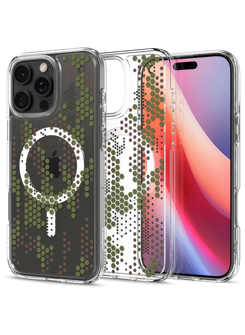 Spigen Cover for iPhone 16 Pro Max Ultra Hybrid MagFit Compatible with MagSafe - Digital Camo - Image 1