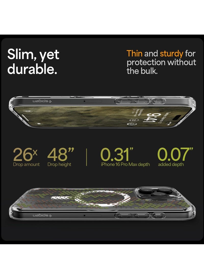 Spigen Cover for iPhone 16 Pro Max Ultra Hybrid MagFit Compatible with MagSafe - Digital Camo - Image 3
