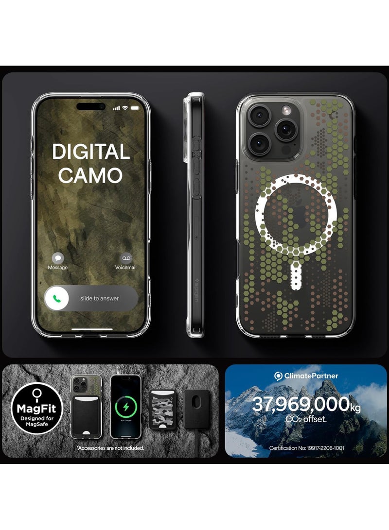 Spigen Cover for iPhone 16 Pro Max Ultra Hybrid MagFit Compatible with MagSafe - Digital Camo - Image 5