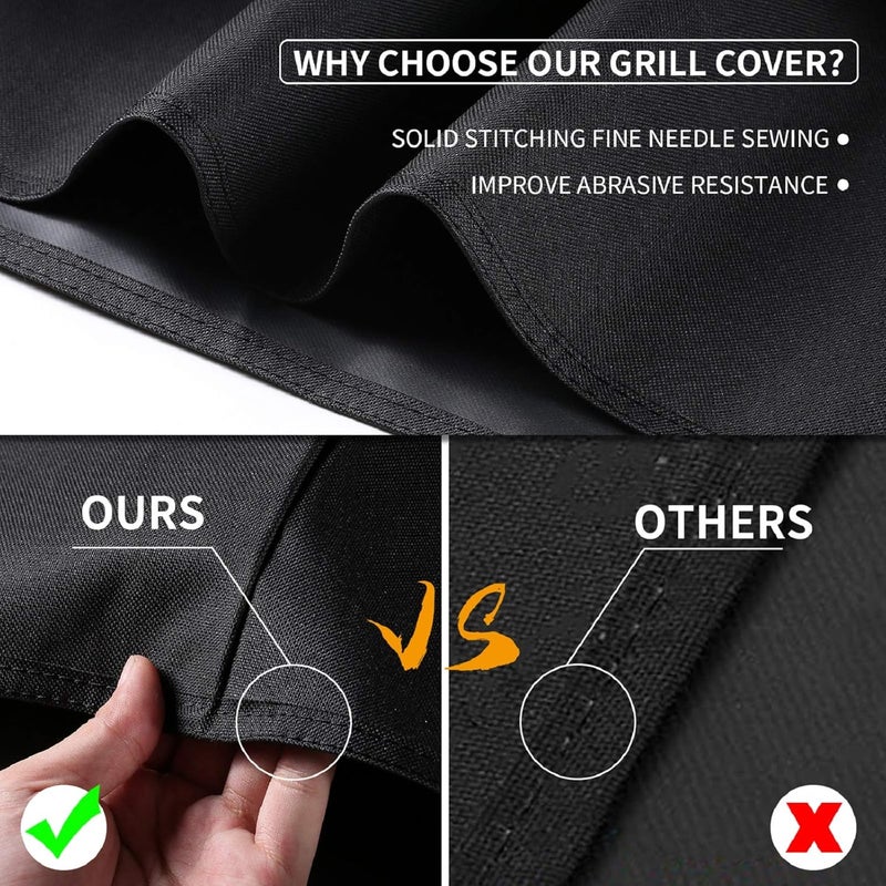 SUPJOYES Gas Grill Cover for Weber Spirit II 210, 48 Inch BBQ Grill Cover, Heavy Duty Waterproof Barbecue Grill Covers - Image 4