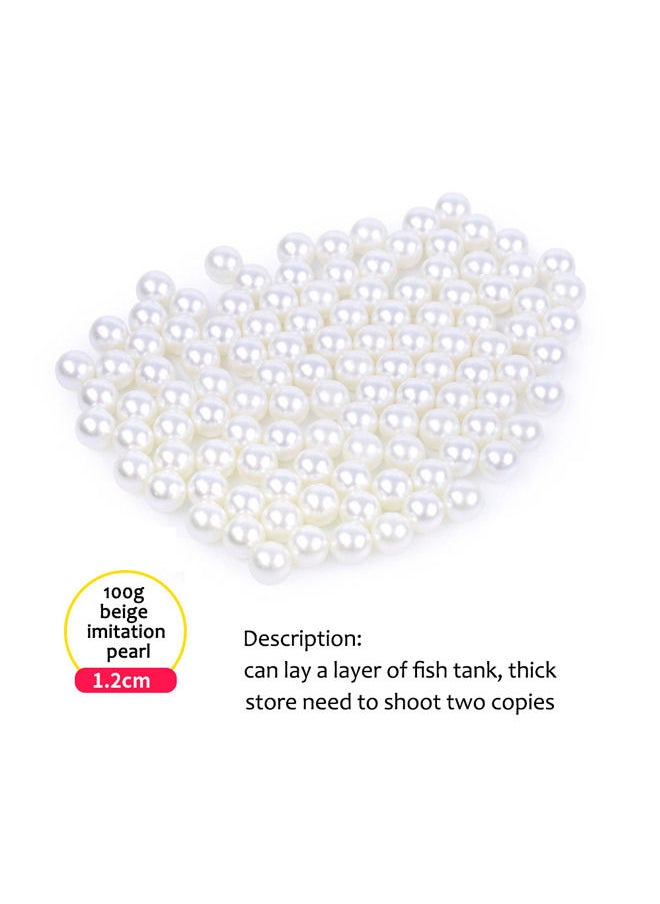 Neostyle Betta Fish Tank Accessories,Dream Imitation Pearl,Small Transparent Fish Bowl Row Aquarium Stackable Cube Hexagon Tank(Fish Tank Accessories,Dream Imitation Pearl-0.6cm 100g)  - Image 2
