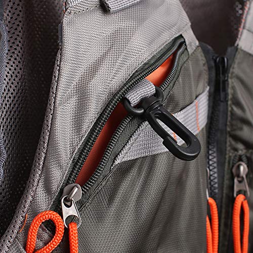 Waxaya Lightweight Fly Fishing Vest with Multi Pockets Adjustable Size Mesh Fishing Backpack for Men and WomenGreen - Image 3