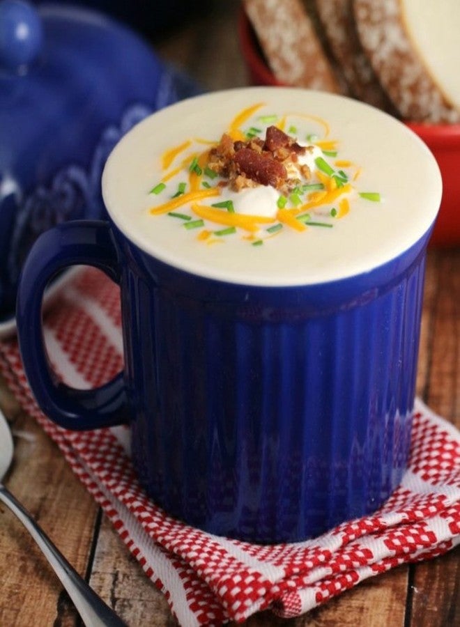 كورنينج وير كوب كورنينج وير بوب-إنز سعة 20 أونصة مع غطاء بلاستيكي أزرق بفتحات تهوية، لون التوت الأزرق (عبوة من قطعتين) - Image 4