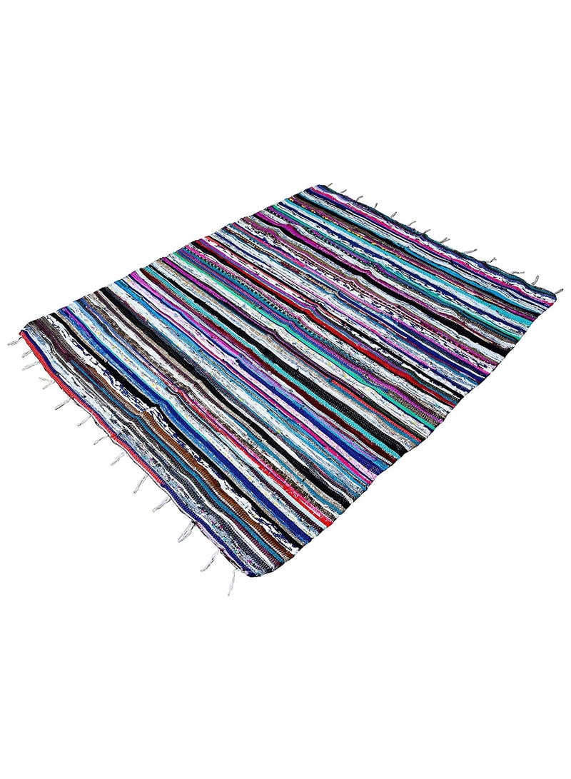 Kilim carpet from Egypt Antiques, multiple colors, size 180x130, handmade kilim carpet, two-sided