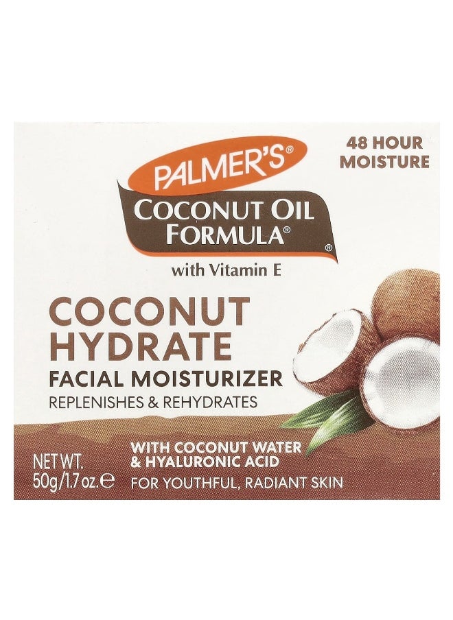 PALMER'S - Palmer's, Coconut Oil Formula® with Vitamin E, Coconut Hydrate Facial Moisturizer, 1.7 oz (50 g) - Image 1