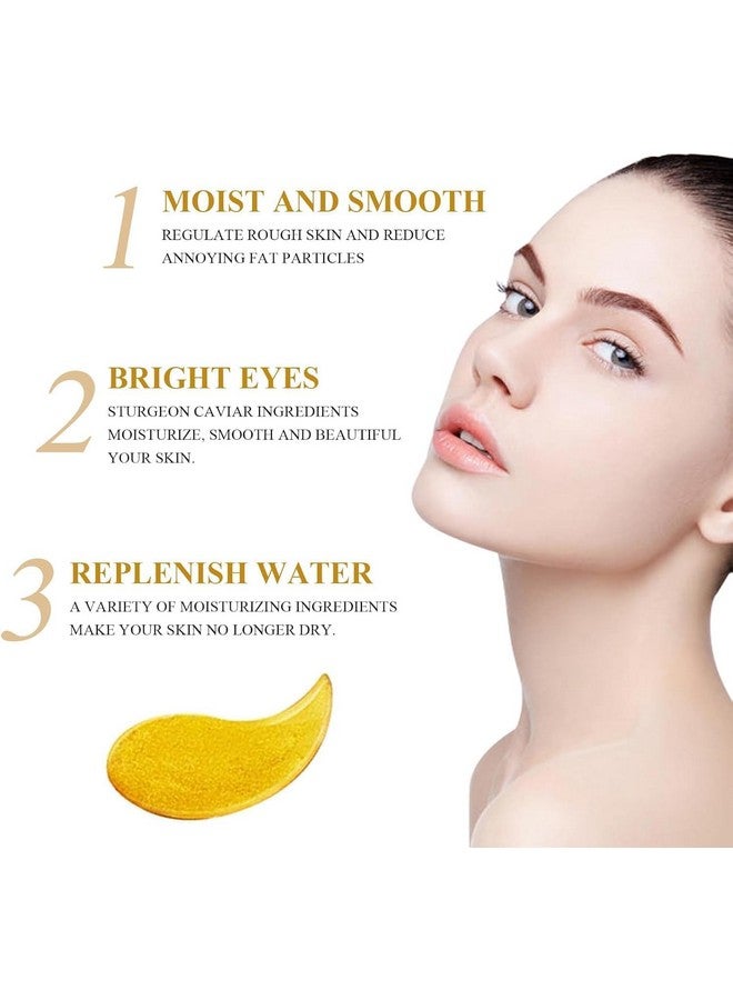 Bindex Eye Patches for Dark Circles with 24k Gold | 60 Pcs Eye Cooling Gel Pads | Hydrogel Patch Mask with Collagen for Relaxing, Reducing Puffiness & Wrinkles - Image 5