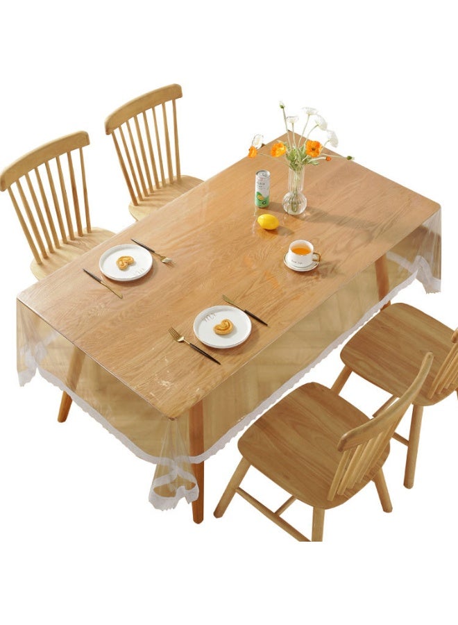 Neox Tablecloth Table Cover 0.13mm  transparent PVC waterproof and oil-proof dining table cloth coffee table cloth TV counter cloth 150cm*190cm - Image 2
