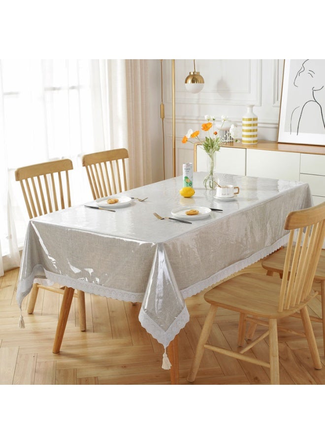 Neox Tablecloth Table Cover 0.13mm  transparent PVC waterproof and oil-proof dining table cloth coffee table cloth TV counter cloth 150cm*190cm - Image 3