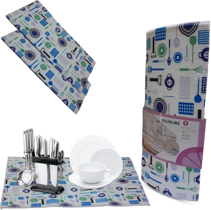 Hanso 1 cleaning cloths kitchen towels microfiber cleaning pad Experience the Miracle of Microfiber Elevate Your Cleaning Game Unleash the Power of Microfiber, 50x40CM (Blue)