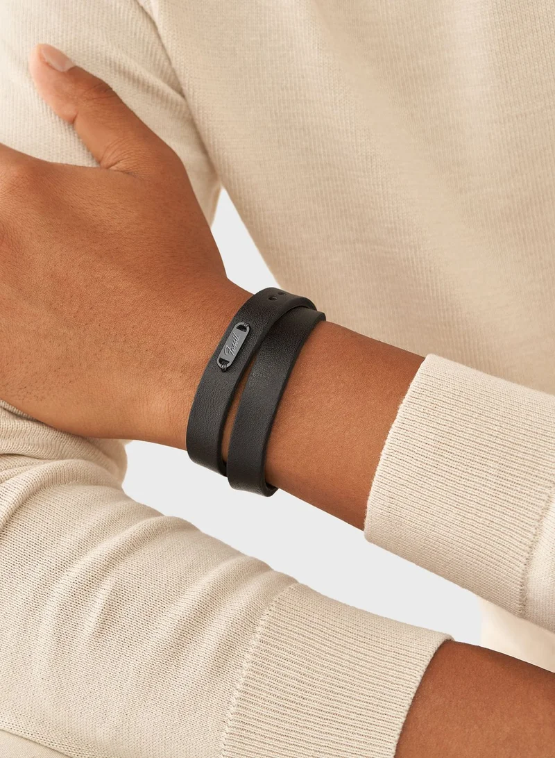 FOSSIL Jf04128793 Leather Bracelet