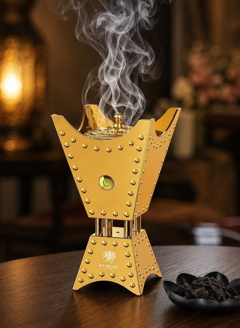ALMAS Bakhoor Oud Al Mashahir Incense - 40g , Oriental Scent, Slow to Burn, Scent Lasts All Day Long - Perfect for Prayer, Namaaz, Ceremony, Meditation - Image 3