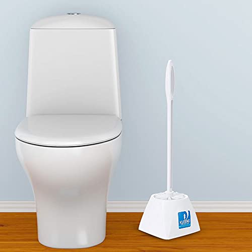 Kleeno Cello Plastic Eco Round Toilet Brush with Holder Pack of 1, Blue |360 Degree Crimped Bristles, Easy to Hanging & Store Stand |Toilet Cleaning Brush for Western and Indian Toilet, Bathroom for Cleaning - Image 4