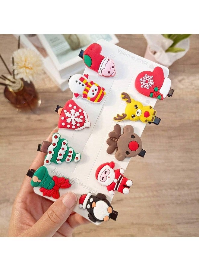 BAKEFY 20 CHRISTMAS CLIP Hair Barrettes Holiday Cute Hair Accessories Best Gift for Kids Xmas Party Hair Accessories for Girls - Image 2